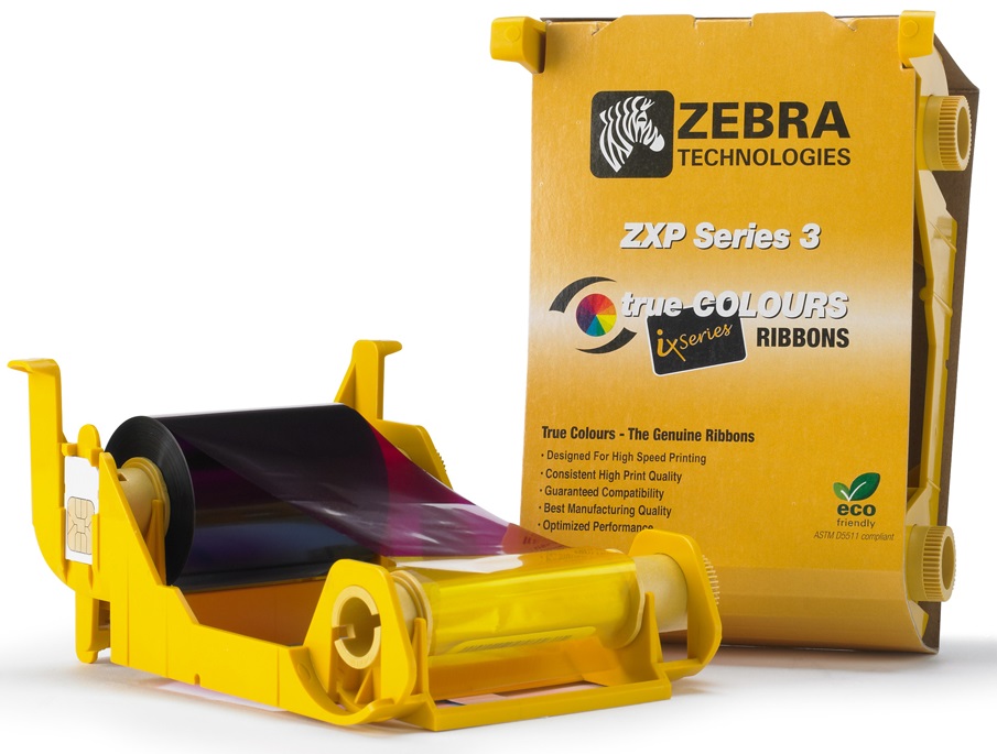 Cinta Color YMCKO / Zebra 800033-840 | 2404 - Cinta Zebra 200 Imagenes YMCKO, 5 Paneles. Zebra ZXP3 Z231 & Z232. 