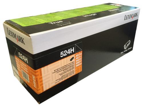 Toner para Lexmark MS811de / 524H 52D4H00 | 2312 - Toner Original 52D4H00 Negro para Lexmark MS811de. Rendimiento 25.000 Páginas al 5%.