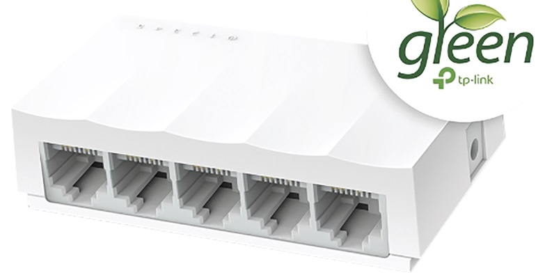 TP-Link LS1005 / Switch 5 Puertos | 2405 - Switch No Administrable con 5-Puertos LAN 10/100, Negociación Automática, Auto-MDI/MDIX, Tecnología Green Ethernet, Control de flujo IEEE 802.3x, Dimensiones: 84 × 46 × 23 mm, Potencia Máximo: 1.65W