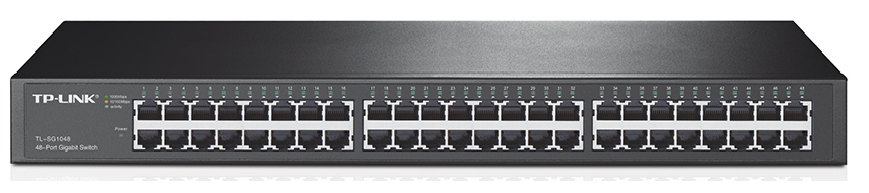 TP-Link TL-SG1048 / Switch 48-Puertos | 2405 - Switch No Administrable, 48 LAN Ports Gigabit, No Incluye Puertos SFP, Switching Capacity 96Gbps, Packet Forwarding Rate 71.4Mpps, MAC Table 8K, Buffer Memory 16Mb, Jumbo Frame 10KB, auto MDI/MDIX 