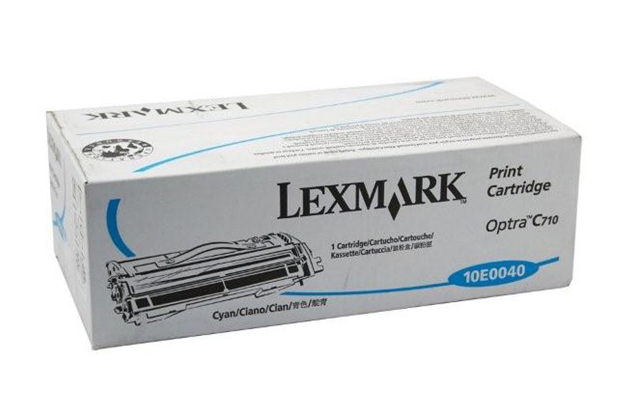 Toner Original - Lexmark 10E0040 Cian | Para uso con Impresoras Lexmark C710 Lexmark 10E0040  Rendimiento Estimado 10.000 Páginas con cubrimiento al 5%