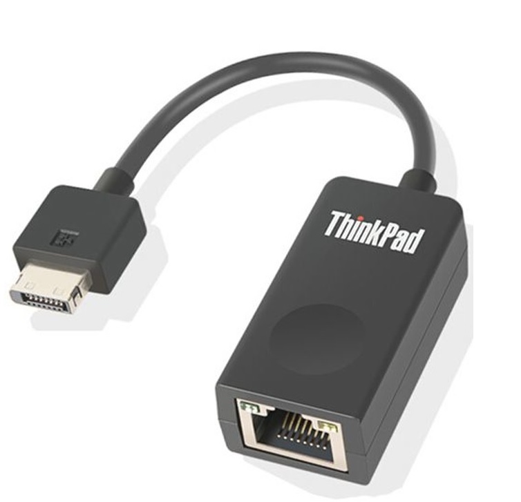 Adaptador de Red para ThinkPad X280 | Lenovo ThinkPad Ethernet Gen2 4X90Q84427, Conectividad Gigabit (RJ-45), Conexión en caliente, Mac Pass Through y Wake-On-LAN, Color: Negro, Dimensiones: 161 x 22 x 15 mm Peso: 15gr. 
