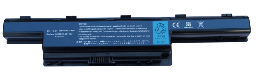 Batería para Portátiles Acer Aspire | 2204 - Batería de remplazo nueva, 100% compatible, Tecnología de iones de litio, Protección contra sobredescargas, Protección contra sobrecalentamiento. Se puede almacenar hasta 6 meses a 25 ℃.