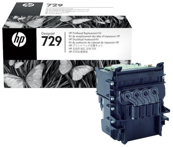HP 729 F9J81A / Cabezal CMYK | 2402 - Cabezal de impresion Negro-Cian-Magenta-Amarillo. HP T730 T830  