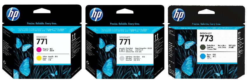 Cabezales para Plotter HP Designjet Z6600 - HP 771 & HP 773 | 2208 - HP 771 & 773 / Original Printhead. El Kit Incluye: C1Q20A CE018A CE020A HP771 HP773 
