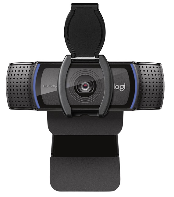 Webcam para Videoconferencia - Logitech C920s HD Pro 960-001257 | Admite videos de hasta 1080p a 30 fps y cuenta con autoenfoque HD y corrección automática de luz. Es compatible con Windows 7 y Versiones Posteriores. Funciona con las Plataformas de Skype