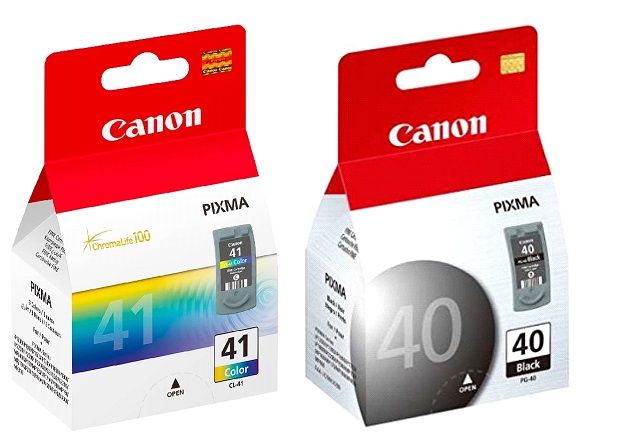 Tinta para Canon Pixma MP470 | 2202 - Tinta Original Canon. El Kit Incluye: CL-41 Tricolor, PG-40 Negro. Rendimiento Estimado (Negro & Color): 500 Páginas al 5%. 0615B050AA 0615B050AA  