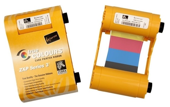 Cinta Color 800033-347 YMCKO para Impresoras de Carnets Zebra ZXP 3 | ½ Panel, 400 Imagenes/Rollo, Impresión a una o dos caras, Incluye Rodillo de Limpieza. Compatible Zebra Z31 Z32. Se usa para imprimir Tarjetas con una mitad a color y la otra en Negro
