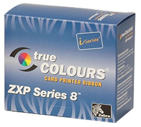 Cinta Color 800012-141 YMC para Impresoras de Carnets Zebra ZXP 8 | 3 Paneles, 800 Imagenes/Rollo, Impresion a dos caras, Incluye rodillo de limpieza. Todas las cintas de color Zebra ZXP8 deben utilizasen con la película de retransferencia 800012-601