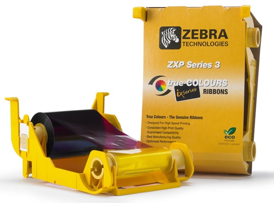 Cinta Monocromatica Negra 800033-850 para Impresoras de Carnets Zebra ZXP 3 | 500 Imagenes por Rollo, Cinta con Overlay, Impresión a dos caras, Incluye rodillo de limpieza, Se utiliza para impresiones en escala de grises. Compatible Zebra Z31, Z32.