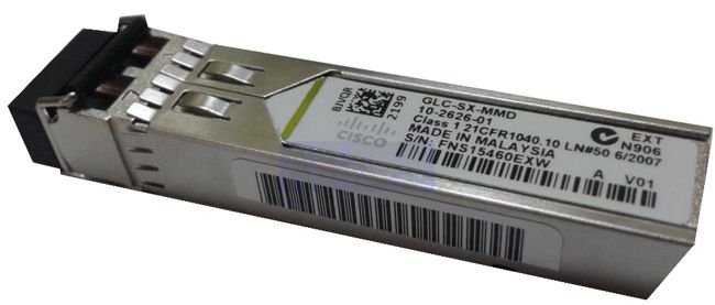 Transceiver Cisco GLC-SX-MMD= | 2208 - SFP Transceiver MMF Multimodo, 850-nm Wavelength, Extended Operating Temperature Range and DOM Support, Dual LC/PC Connector