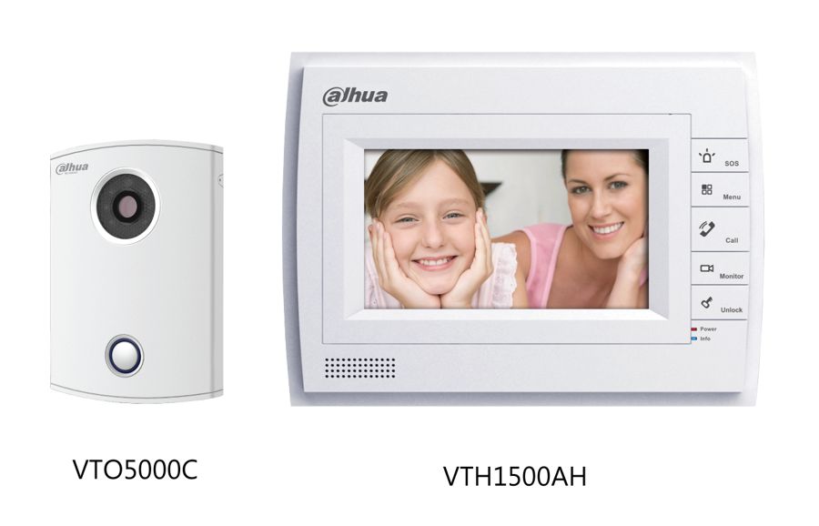 Kit Video Analogo - Dahua VTO5000C-VTH1500AH | Monitor + Portero, Pantalla 7'', Vision Nocturna, Audio: 1 Entrada & 1 Salida, Garantía 1 Año en Centro de Servicio