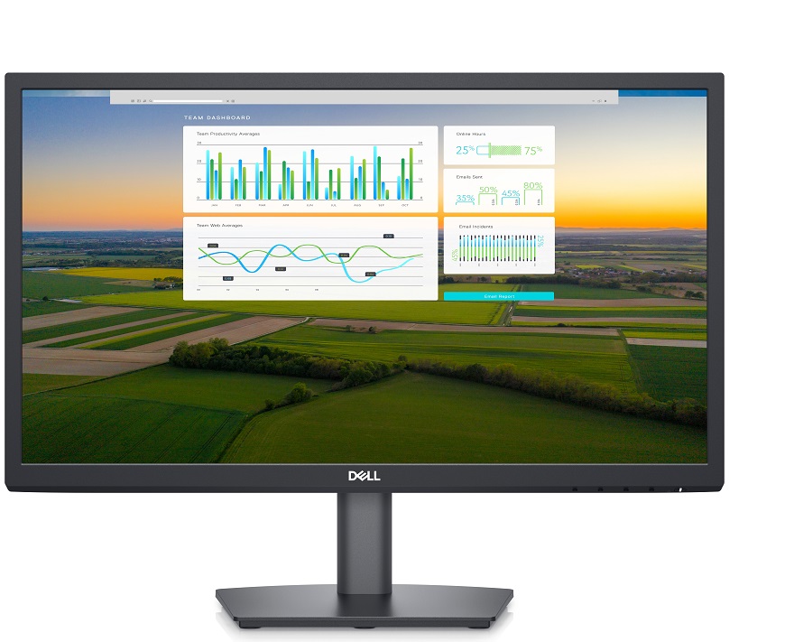 Monitor Dell E2222H / 21.5'' FHD | 2209 - Monitor Plano Dell 21.5'' Full HD, Panel VA, Video VGA & DisplayPort, Resolución 1920 x 1080, Brillo 250 cd/m², Frecuencia 60Hz, Aspecto 16:9, Visualización H/V: 178°/178°, Color 16.7M, VESA 100x100 