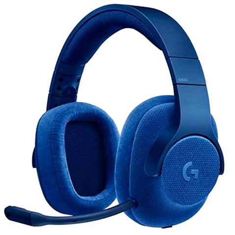 Diadema 3.5mm para Gamer - Logitech G433 981-000684 Azul | Sonido envolvente 7.1 con DTS Headphone:X, Micrófono de varilla con supresión de ruido y con microfiltro, Transductores de audio Pro-G™, Diseño extremadamente ligero, duradero y confortable