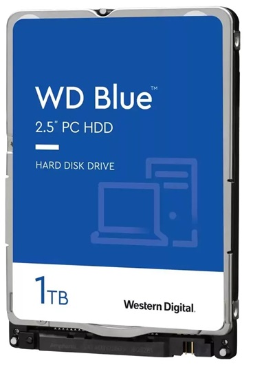 Disco Duro para Portatil - WD Blue WD10SPZX / 1TB | Western Digital para PC Portátil, Formato 2.5'', 5400 rpm, Interface SATA III 6 Gb/s, Caché de 128MB, Velocidad 150 MB/s, Bajo consumo de energía 