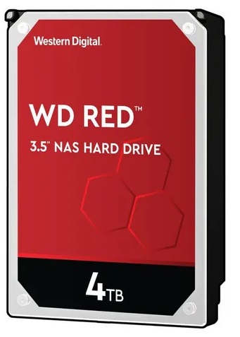 Disco Duro para NAS - WD Red WD40EFRX / 4TB | Western Digital, Formato 3.5'', Interface SATA III 6 Gb/s, Caché 64MB, 5400 rpm, Velocidad 150 Mbps