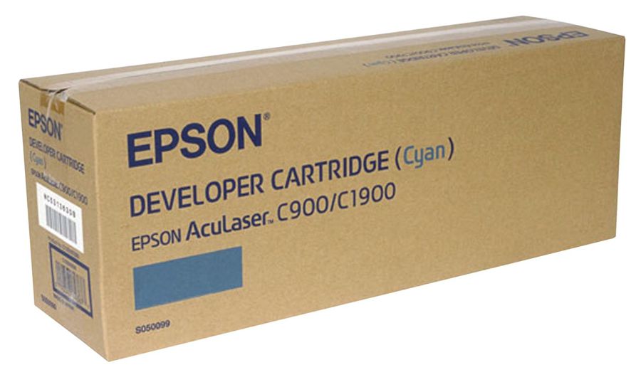 Toner Original Epson S050099 Cian | Compatible con impresoras Epson Acualaser C1900, Acualaser C900. Rendimiento Estimado 4.500 Páginas con cubrimiento al 5%