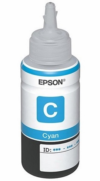 Tinta Epson 673 T673220 Cian | 2301 - Cartucho de Tinta Original Epson T673220-AL para Impresoras Epson EcoTank 