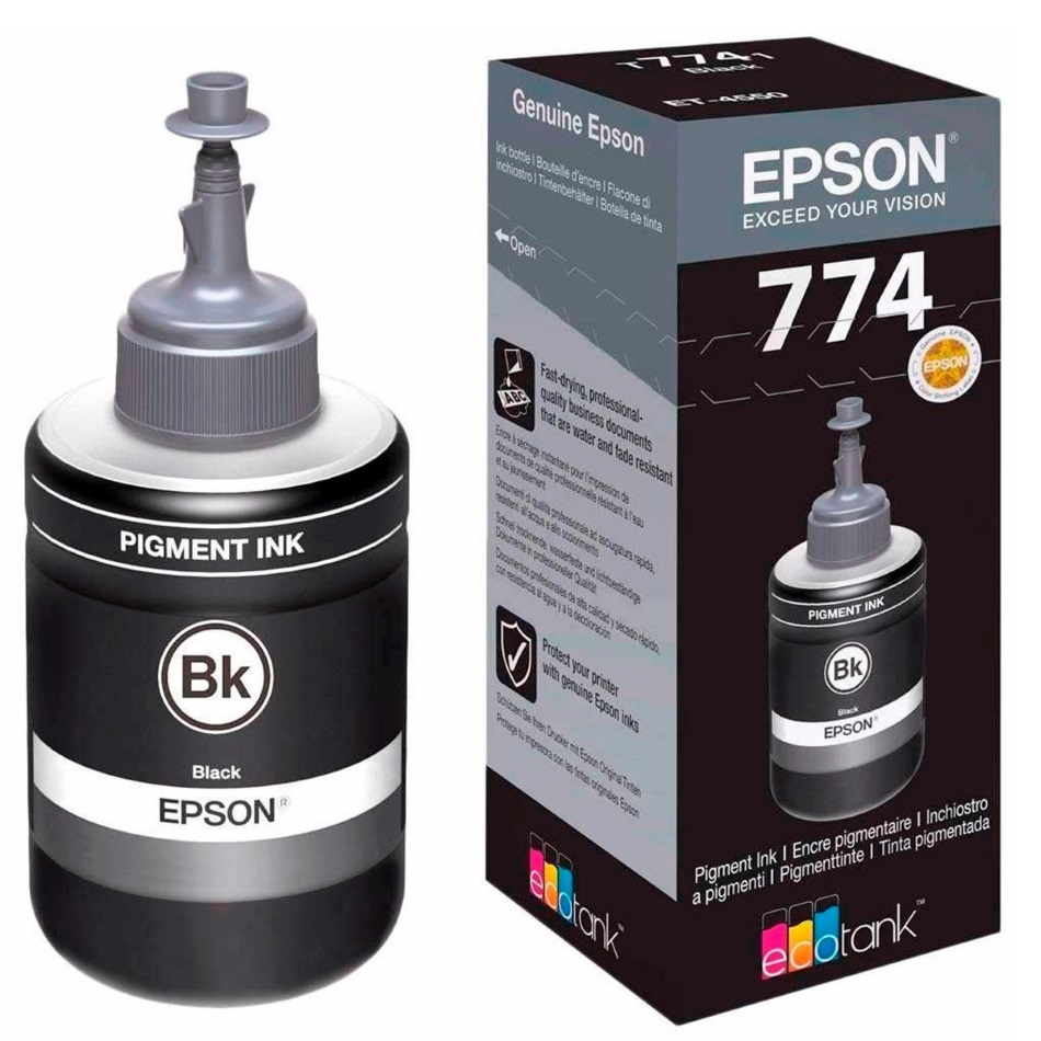 Tinta para Epson WorkForce M200 / T774 140ml | 2110 - Original Tinta Epson T774120. Rendimiento Estimado 6.000 Páginas al 5%.  