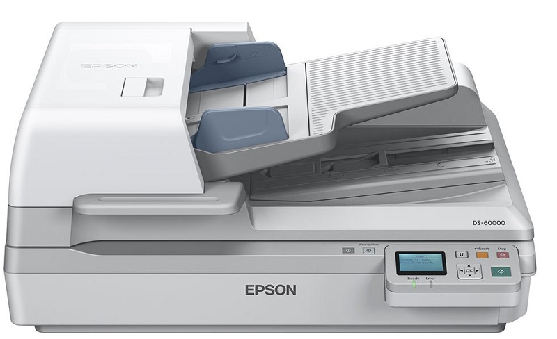 Escáner Epson WorkForce DS-60000 / B11B204221 | 2301 - Escáner Documental, CCD de 4 líneas, Resolución: 600 ppp, Velocidad: 40ppm / 80ipm (Duplex), ADF: 200 hojas, Interfaz: USB 2.0, Volumen diario: 5.000 escaneos 