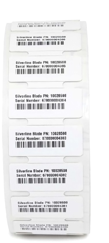 Etiquetas RFID – Zebra 10028598 | 2109 - Etiquetas de papel RFID, Polipropileno, 2.36’’ x 0.98’’ (60 x 25mm), Transferencia térmica, Blanco Mate, Adhesivo permanente, núcleo de 3’’ (76.2 mm), 500 etiquetas por rollo, 1 rollo por caja