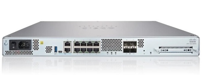 Firewall - Cisco Firepower 1120 / FPR1120-NGFW-K9 | Puertos: 8x RJ45, 4x SFP, 1x Gigabit, Ethernet, Serial, USB, 200GB, Sesiones simultáneas (AVC): 200.000, Conexiones nuevas por segundo (AVC): 15K, Parte No: FPR1120-NGFW-K9