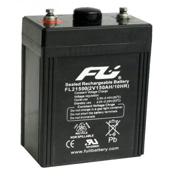 Batería AGM 2V/150Ah - Fulibattery FL21500SL | 2110 - Baterias Fulibattery de Plomo-Acido, Regulada por válvula (VRLA), Sellada libre de mantenimiento CEBAT-7232 