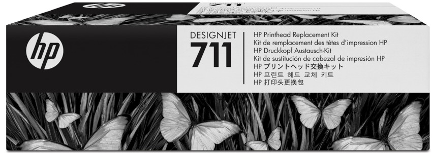 HP 711 C1Q10A / Cabezal CMYK | 2402 - Cabezal de Impresión HP C1Q10A Negro-Cian-Magenta-Amarillo. Plotter HP T120 T130 T520 T530  