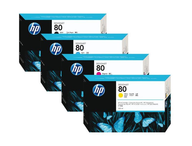 Cabezales para Plotter HP DesignJet 1050 / HP 80 | 2208 - HP 80 / Original Printhead. El Kit Incluye: C4820A C4821A C4822A C4823A HP80 