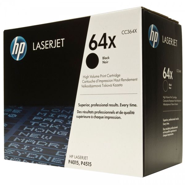 Toner HP  64x CC364X / Negro 24k | 2402 - Toner HP CC364X Rendimiento 24.000 Páginas al 5%.. P4015 P4515 