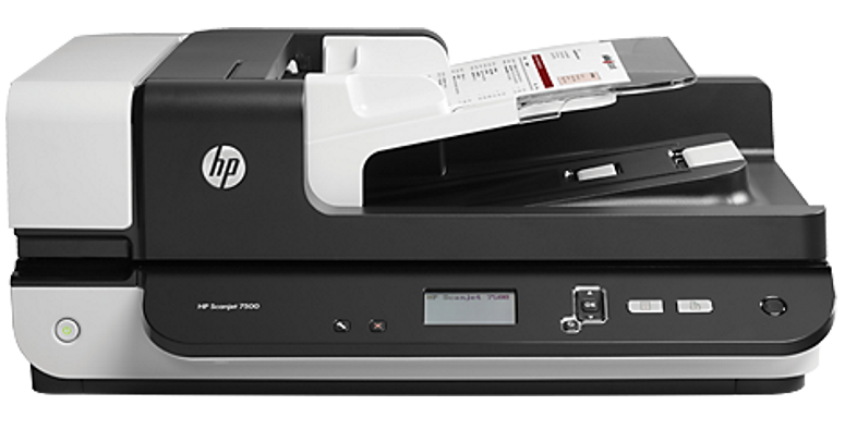 Escáner HP ScanJet Enterprise Flow 7500 | 2207 - L2725B#BGJ / Escáner Cama Plana HP 7500, Profundidad 24 Bits, Velocidad 50ppm/100ipm, Capacidad alimentador automático 100 hojas, Resolución 600dpi, Ciclo de trabajo 3000 páginas, Interfaz USB 
