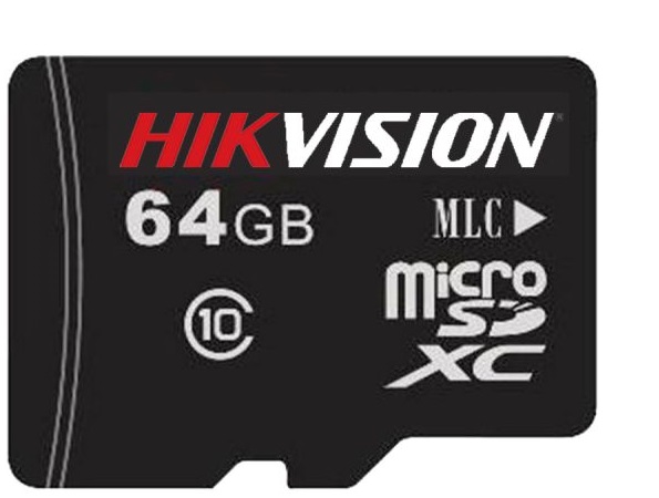 Memoria microSD - Hikvision HS-TF-P1(STD)/64G / Clase 10 de 64 GB | 2203 – Memoria microSD, Velocidad: Class10/ U3/ V30, Memoria flash NAND: eTLC, Capacidad: 64GB, Velocidad de lectura: 95 MB/s, Velocidad de escritura: 50 MB/s, Dimensiones: 15 x 11 x 1 mm