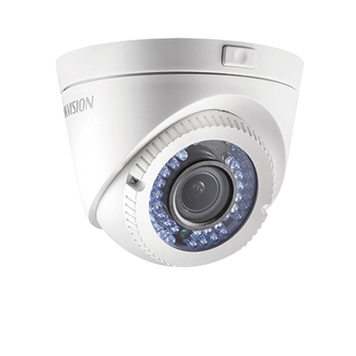 Camara CCTV Tipo Domo 2MP - Hikvision DS2CE56D0TVFIR3F | Cámara Turbo Tipo Domo para CCTV, Resolución Full HD 1080p, Lente Varifocal Hasta 12mm, IR 40Mts, Seguridad IP66, Garantía 1 Año