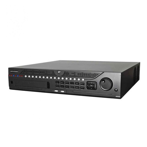 NVR 32 Canales | Hikvision DS9632NII8 | NVR Grabador IP 32CH, Resolución de grabación: 5MP /3MP /1080P /UXGA /720P /VGA /4CIF /DCIFf /2CIF /CIF /QCIF, 2 Canales de Audio entrada/salida, VGA & HDMI, Slot para 1 DVD/RW, Soporta hasta 8 Discos SATA