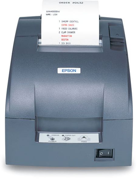 Impresora Epson TM-U220PD POS / C31C518653 | 2201 - Impresora POS Epson TM-U220PD, Matriz de punto 9-Agujas, Corte Manual, Fuente de Poder, Rollo de Auditoría, Color Gris, Velocidad 4.6lps, Ancho Papel 7.6cm, Original + 1 Copia 