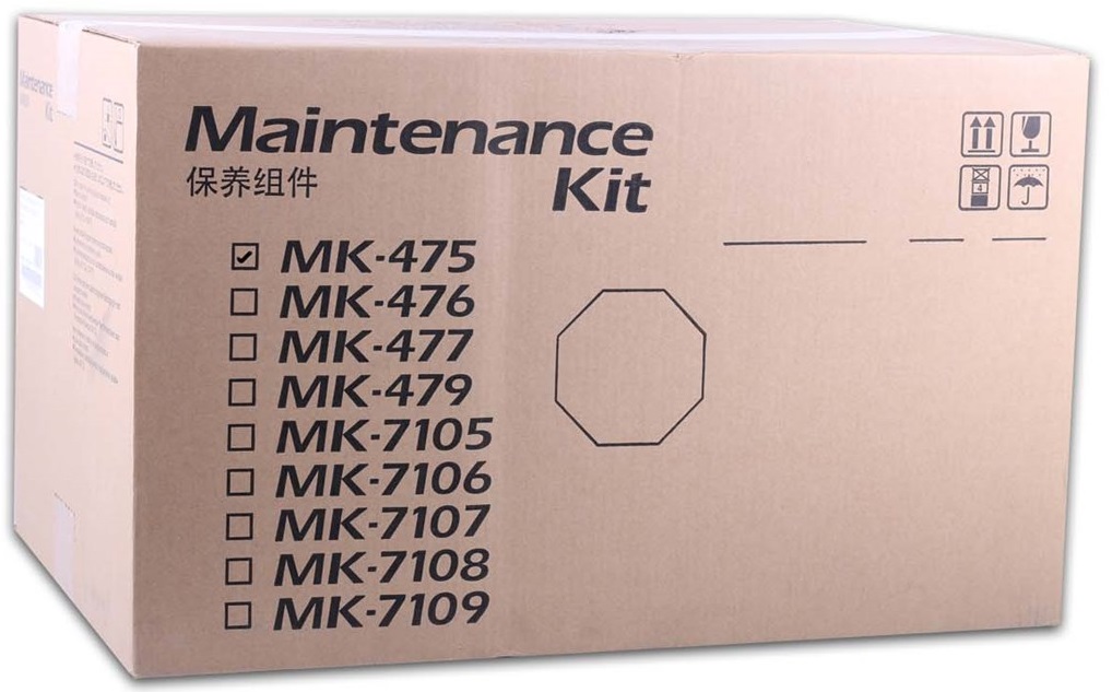 Kit de Mantenimiento Kyocera MK-477 / 300k | 2311 / 1702K37US0 - Original Kit de Mantenimiento Kyocera MK-477. Incluye: DK-475 Drum, DV-475 Revelador, FK-475 Fusora, TR-475 Transfer. Rendimiento 300.000 Páginas. FS-6525MFP FS-6530MFP, TA-255 TA-305 