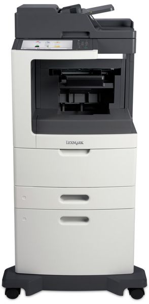  Multifuncional Láser - Lexmark MX811dpe 24T7421 | Monocromática Funciones: Copiadora - Impresora - Escáner - Fax, 63ppm, Dúplex Impresión & Escaneo, Ram 1024 MB, A4, USB 2.0, LAN Port Gigabit, 1.200dpi, 300.000 pág/mes, 1 Año de Garantía en Sitio