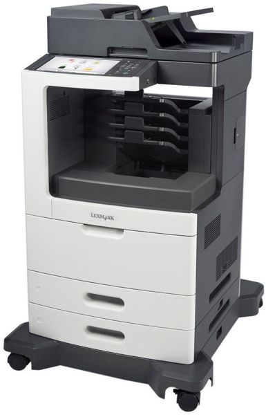  Multifuncional Láser - Lexmark MX812dme 24T7434 | Monocromática Funciones: Copiadora - Impresora - Escáner - Fax, 70ppm, Dúplex Impresión & Escaneo, Ram 1024MB, A4, USB 2.0, LAN Port Gigabit, 1.200dpi, 100.000 pág/mes, 1 Año de Garantía en Sitio