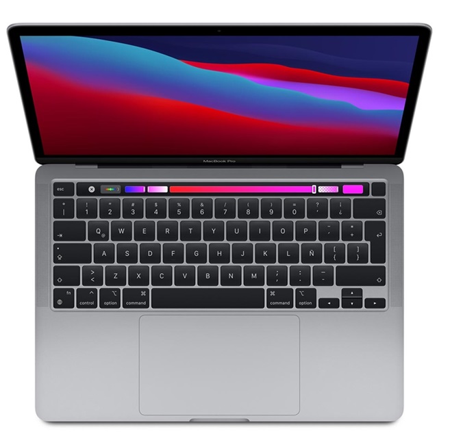  MacBook Pro 13.3'' / MYD92LA | 2202 - Chip M1 de Apple con CPU de Ocho Núcleos y GPU de Ocho Núcleos, Pantalla Retina 13.3'' 2560 x 1600, Memoria RAM 8GB, Disco SSD 512GB M.2, Wi-Fi 6 802.11ax, Bluetooth, Adaptador USB-C, Lector de huellas. MYD92LA/A