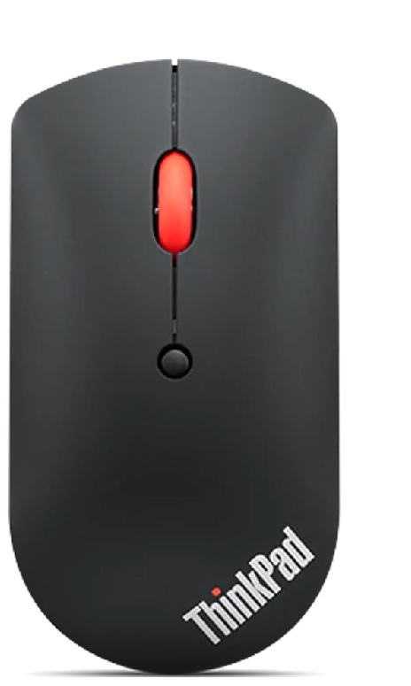 Mouse Inalámbrico - Lenovo ThinkPad Bluetooth / 4Y50X88823 | 2108 - Mouse silencioso, 3 botones, Bluetooth 5.0, DPI (2400, 1600, 800), Color Negro, 1x Batería AA, Peso: 61 g, Color Negro