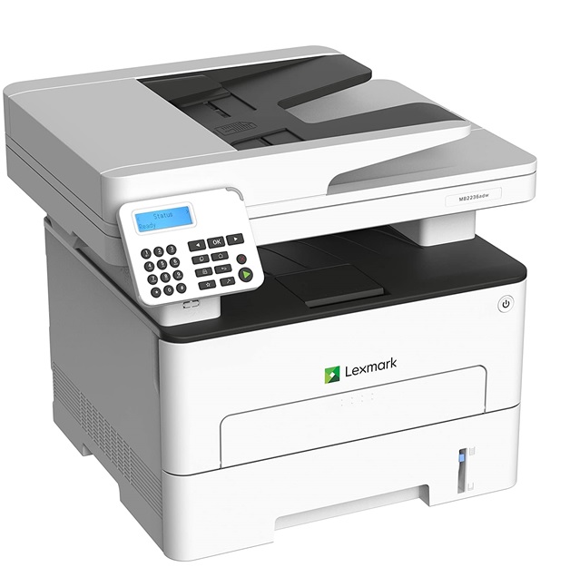  Multifuncional Laser B/N Lexmark MB2236adw / 18M0400 | Funciones: Impresora – Copiadora – Escáner – Fax, Formato A4, Impresión a doble cara, Velocidad hasta 36ppm, Resolución hasta 600 x 600 dpi