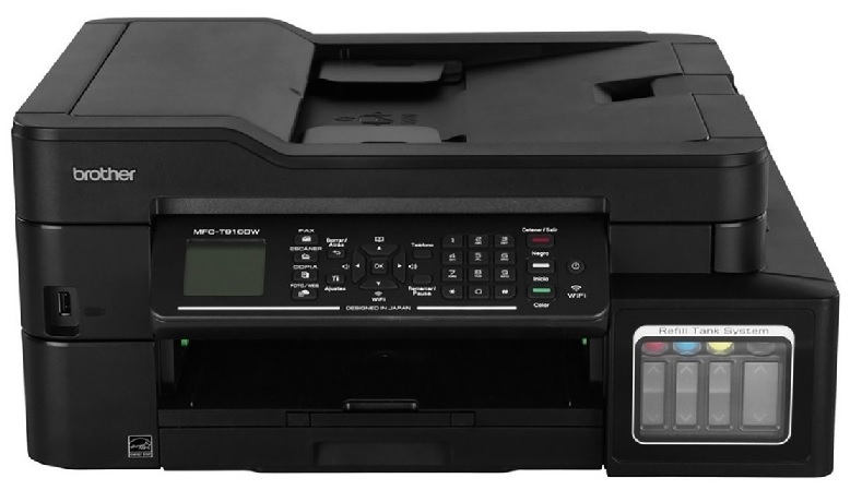  Multifuncional Tinta Color - Brother MFC-T910DW | Formato A4, Funciones (Copiadora - Impresora - Escáner - Fax), Función Dúplex (Impresión: Si, Copiado: Sí, Escaneo: No), Velocidad (Hasta 27ppm en b/n, Hasta 23ppm en Color), Resolución. MFC T910DW