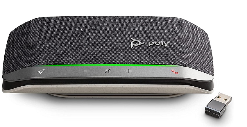 Altavoz para Video Conferencia - Poly Sync 20+ | 2210 – 216867-01 / Altavoz inteligente para Microsoft Teams, Conexión USB & Bluetooth, 3-Micrófonos direccionables, Rango de captación de 2m, Audio dúplex, Reducción de ruido y eco, Incluye Poly BT600 