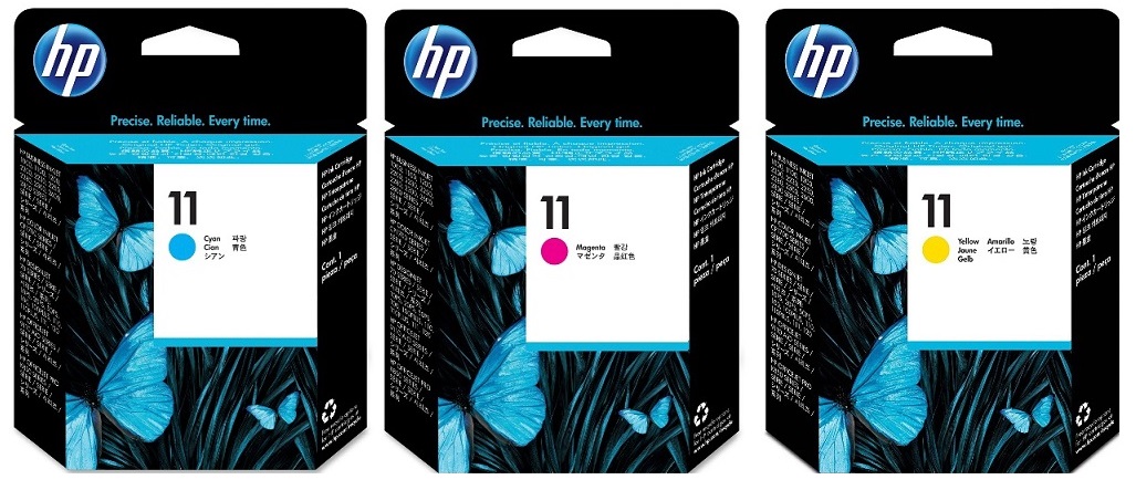 Cabezales para Plotter HP DesignJet 120 / HP 11 | 2208 - HP 11 / Original Printhead. El Kit Incluye: C4811A C4812A C4813A HP11  
