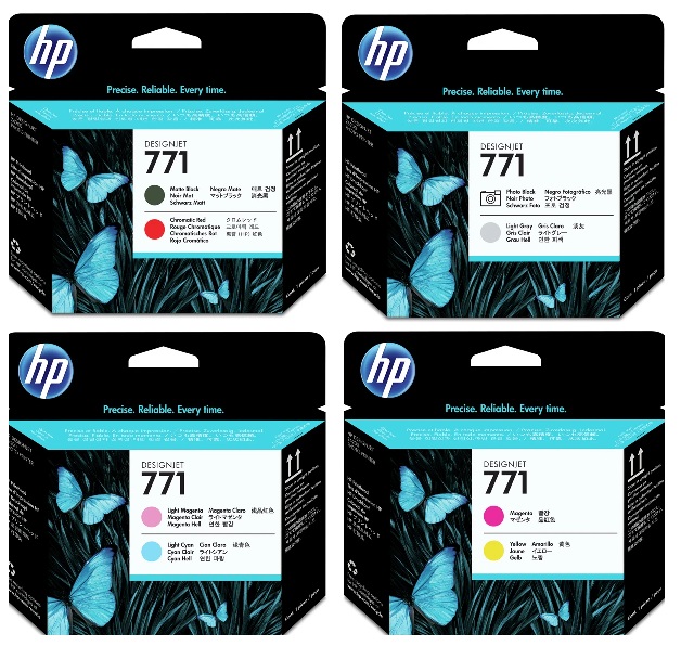 Cabezales para Plotter HP Designjet Z6800 / HP 771 | 2208 - HP 771 / Original Printhead. El Kit Incluye: CE017A CE018A CE019A CE020A HP771 