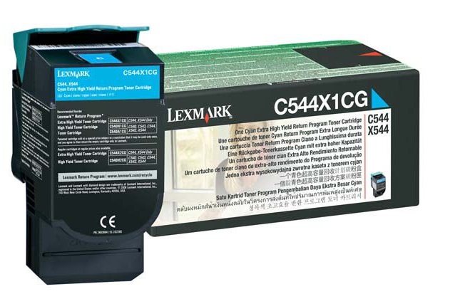 Toner Lexmark C544X1CG Cian / 4k | 2202 - Toner Original Lexmark. Rendimiento Estimado: 4.000 Páginas al 5%.