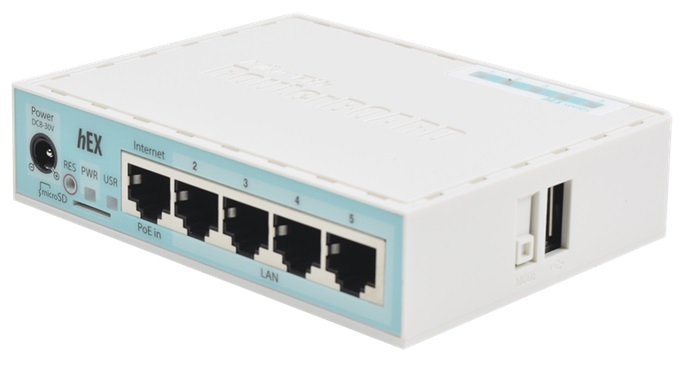 Router MikroTik hEX / 5-Port | 2108 - RB750GR3 / Router MikroTik hEX con 5-Puertos de Red Gigabit, 1-Puerto USB, Procesador MT7621A 2-Core a 880Mhz, Memoria RAM 256MB, Memoria de almacenamiento 16MB, Sistema operativo RouterOS, Licencia L4