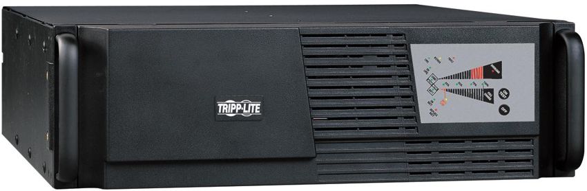  UPS Online  3KVA - TrippLite SUINT3000RTXL3U | Potencia 2400W, Tipo Rack 3U, Doble Conversión, Software de Monitoreo, Factor de Potencia 0.8, Autonomía (Plena Carga: 5 min / ½ Carga: 14 min), Voltajes Soportados (200, 220, 230, 240V)