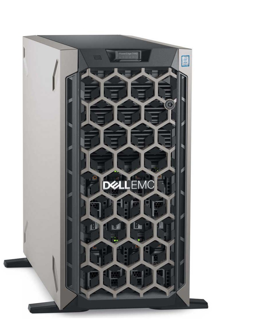  Servidor Tipo Torre - Dell PowerEdge T440 / T4401S081612T3ANv1 | 1x Intel Xeon Bronze 4208, RAM 16GB, Disco HDD 1x 2TB SATA, 2-LAN Port RJ45, Fuente 1x 750W, 39-Meses 