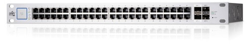  Switch PoE 48-Puertos - Ubiquiti US-48-750W / 2-SFP 10G | 2109 - UniFi Switch Capa 2 y 3, 48-Puertos Gigabit Ethernet, 2-Puertos SFP 10G, 2-Puertos SFP Gigabit, 1-Puerto RJ45 Ethernet Consola, Tasa de reenvío 104.16Mpps, Ancho de banda 140Gb/s, 70Gb/s